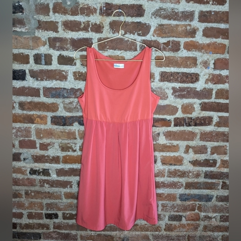 Columbia Medium Coral Titanium Omni-Shield‎ Tank Top Dress w/ Pockets